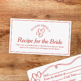 Recept Request Kaart voor That's Amore Vrijgezelle