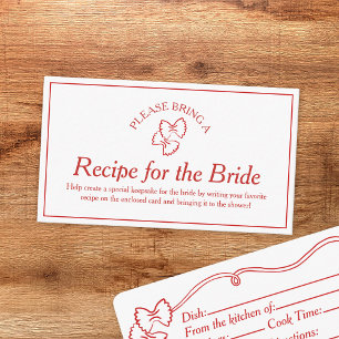 Recept Request Kaart voor That's Amore Vrijgezelle