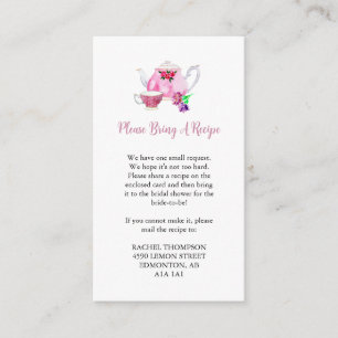 Recept Request Love is Brewing Vrijgezellenfeest T Informatiekaartje