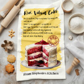Recept rode fluweelcake Gepersonaliseerd Theedoek
