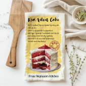 Recept rode fluweelcake Gepersonaliseerd Theedoek