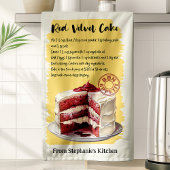 Recept rode fluweelcake Gepersonaliseerd Theedoek