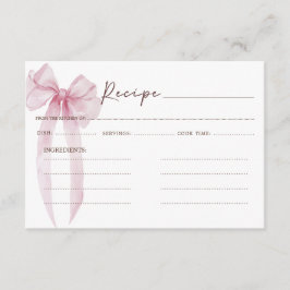 Recept Roze Lint Bruiloftsborrel Informatiekaartje
