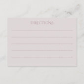 Recept Roze Strik Bruiloftsfeest Informatiekaartje (Achterkant)