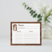 Recept Rustieke Boerderij Wijn Barrel Country Inse Briefkaart (Staand voorkant)