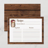 Recept Rustieke Boerderij Wijn Barrel Country Inse Briefkaart (Voorkant / Achterkant)