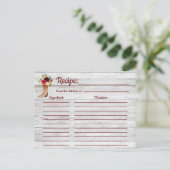 Recept Rustieke Marsala Boho Bourgogne Country Ins Briefkaart (Staand voorkant)
