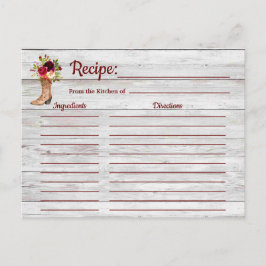 Recept Rustieke Marsala Boho Bourgogne Country Ins Briefkaart