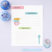 Recept Sjabloon Pagina Flyer (Enkel)
