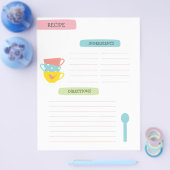 Recept Sjabloon Pagina Flyer (Enkel)