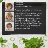 Recept Sjabloon voor Familie Recept en foto's Theedoek (Gevouwen)