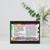 Recept van gekonfijte noten Kaart (Staand voorkant)