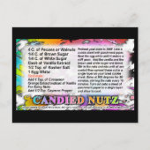 Recept van gekonfijte noten Kaart (Voorkant)