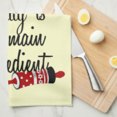 Recept van het leven is familie Keukenhanddoek (Quarter Fold)