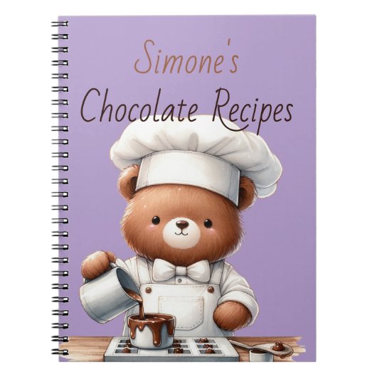 Recept van kleine beer notitieboek (Voorkant)