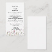 Recept verzoek bruids douche informatiekaartje (Voorkant / Achterkant)