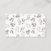 Recept verzoek voor bruiloftsfeest met wilde bloem informatiekaartje (Achterkant)