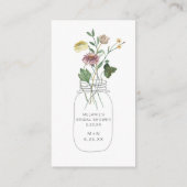 Recept verzoek voor herfst wilde bloemen informatiekaartje (Achterkant)