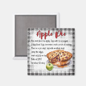 Recept voor appelcake magneet (Voorkant / Achterkant)