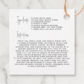 Recept voor appelcider | Kerstcadeautag Bedankjes Labels (Achterkant)
