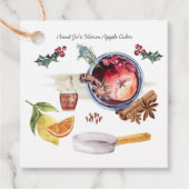 Recept voor appelcider | Kerstcadeautag Bedankjes Labels (Voorkant)