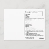 recept voor bananenbrood briefkaart (Achterkant)