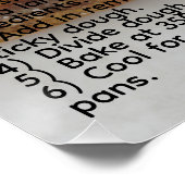 recept voor bananenbrood perfect poster (Hoek)