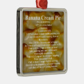 Recept voor bananencrème metalen ornament (Rechts)