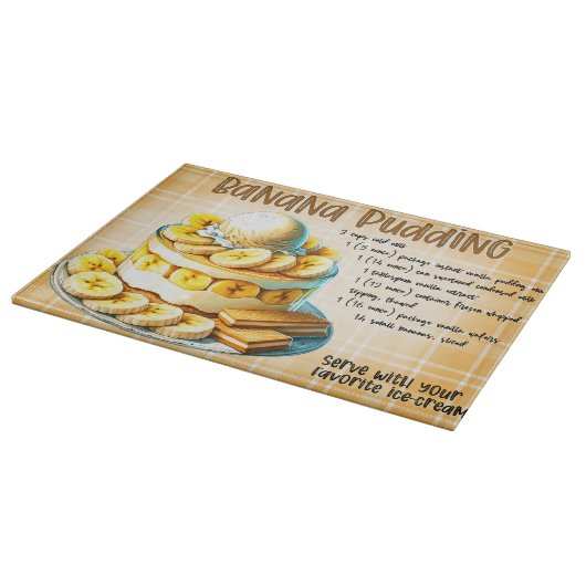 Recept voor bananenpudding snijplank (Hoek)