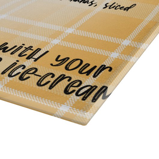 Recept voor bananenpudding snijplank (Hoek)