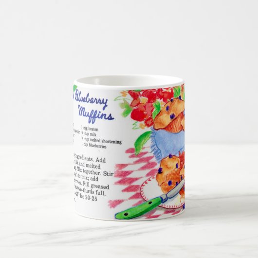 Recept voor bosbessenmuffins koffiemok (Center)