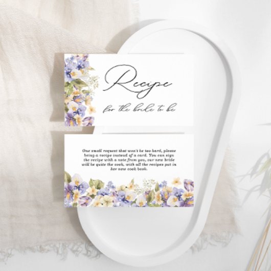 Recept voor bruid om Tea Party Vrijgezellenfeest t Informatiekaartje