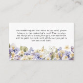 Recept voor bruid om Tea Party Vrijgezellenfeest t Informatiekaartje (Voorkant)