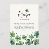 Recept voor bruid St. Patrick's Day Vrijgezellenfe Informatiekaartje (Voorkant)