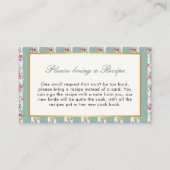 Recept voor bruid tuin feest liefde shack verloofd informatiekaartje (Voorkant)