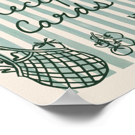 Recept voor bruidsdouche, handgetekend, Off The Ma Poster (Hoek)