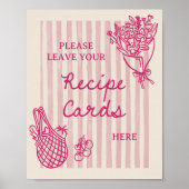 Recept voor bruidssalon getekend 'Off The Market' Poster (Voorkant)