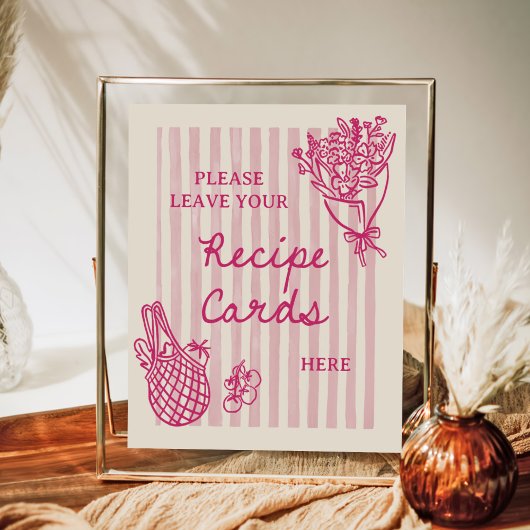 Recept voor bruidssalon getekend 'Off The Market' Poster