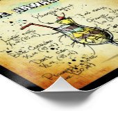 Recept voor cockpitrecept perfect poster (Hoek)