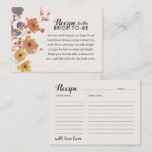 Recept voor de Bruid Herfst Bloemen