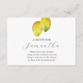 Recept voor de bruid informatiekaartje (Voorkant)