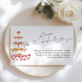 Recept voor de bruid Patels en Prosecco bruids Informatiekaartje