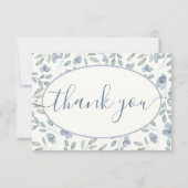 Recept voor de Bruid Stof Stof Bloemen in het Stof Bedankkaart (Voorkant)