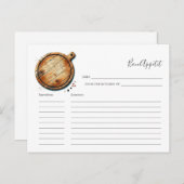 Recept voor de Bruidrecept Kaart Snijplank (Voorkant / Achterkant)