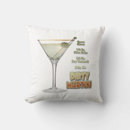 Recept voor Dirty Martini Cocktail Kunst Kussen