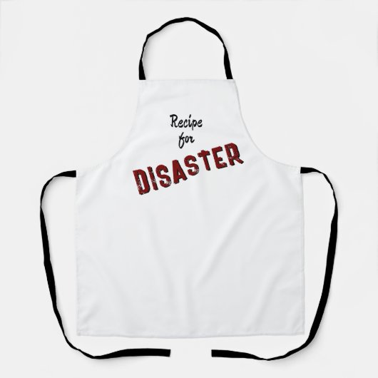 Recept voor Disaster Print Schort (Voorkant)
