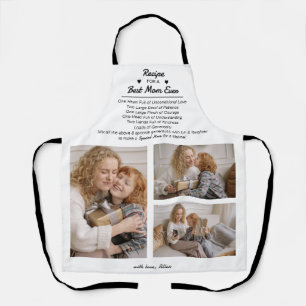 Recept voor een allerbeste moeder 3 foto collage schort