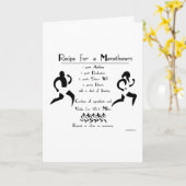 Recept voor een Beste Marathoner van Geluk Kaart (Gele Bloem)