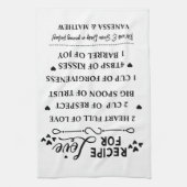 Recept voor een gelukkig huwelijk, Bruidschat cade Theedoek (Verticaal)