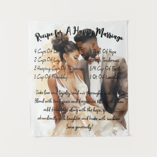 Recept voor een gelukkig wandkleed (Voorkant)